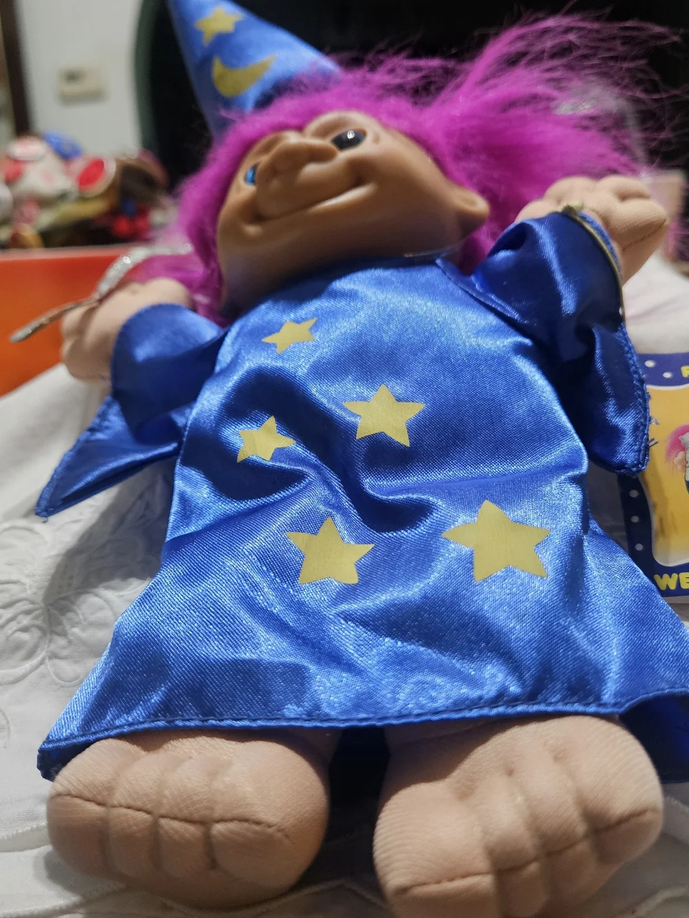 Russ Wizard Troll Plush Doll Pink Hair